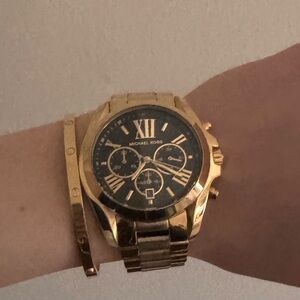 Michael Kors Gold and Black Men's Watch